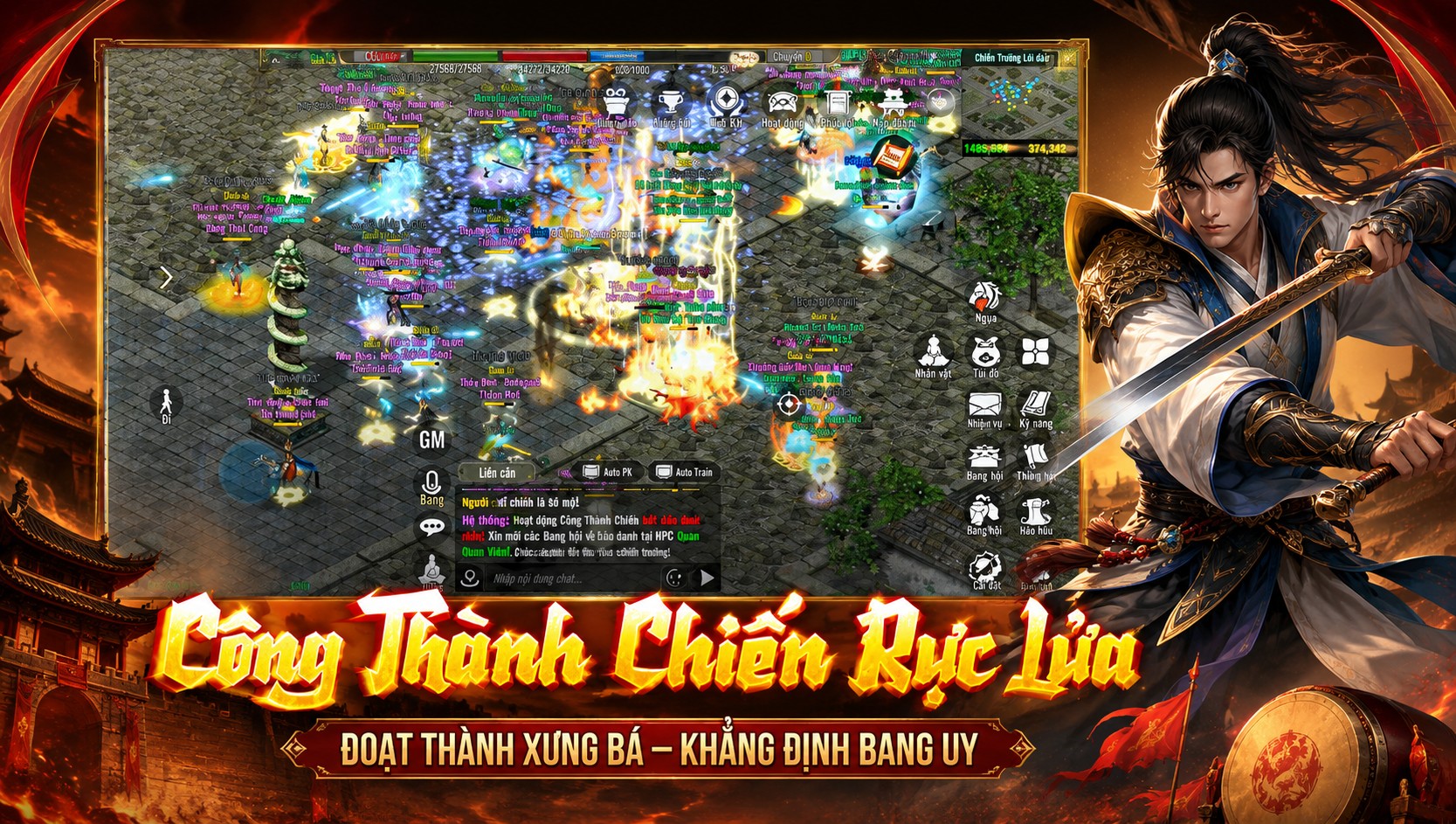 Công thành chiến rực lửa